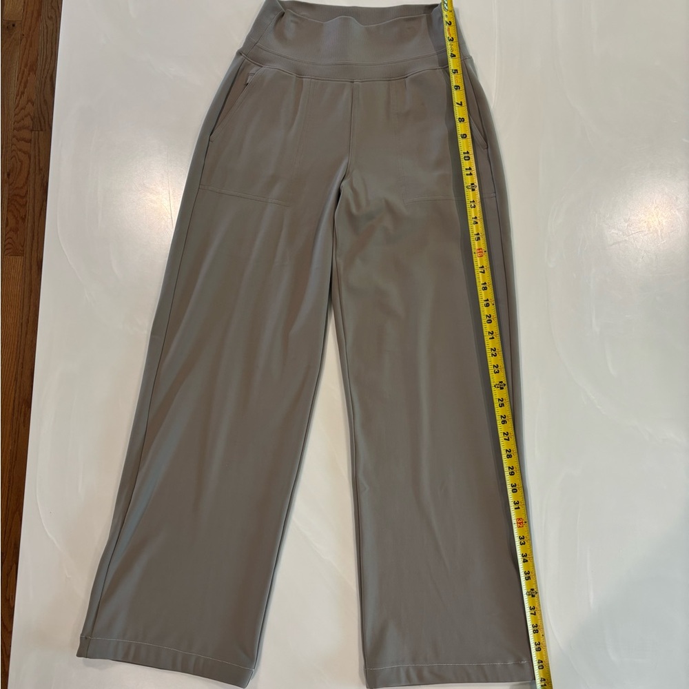 Athleta Taupe Wide-Leg Pants